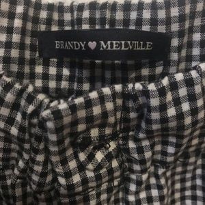Brandy Melville black and white checkered pants